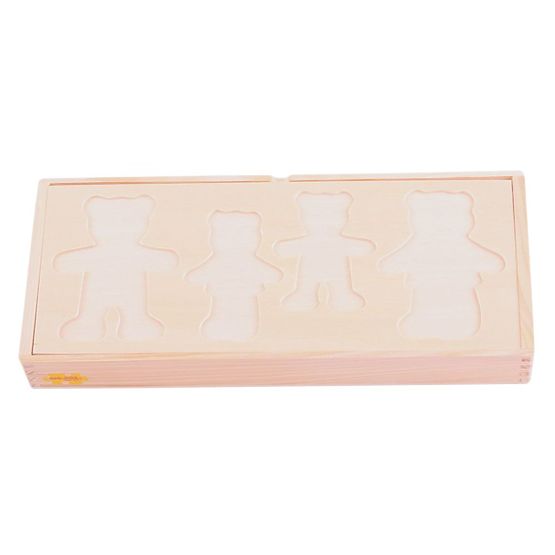 Bigjigs Toys Bear Family Öltöztetős Puzzle