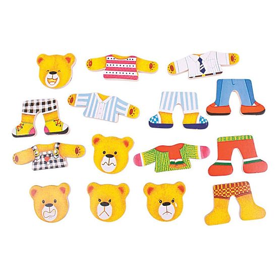 Bigjigs Toys Bear Family Öltöztetős Puzzle