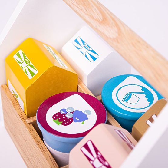 Bigjigs Toys Cocktail termékek hordozható dobozban