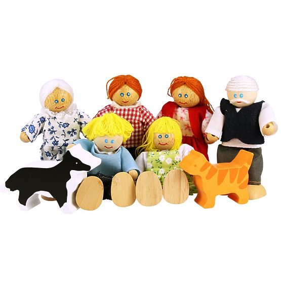 Bigjigs Toys családi házkészlet