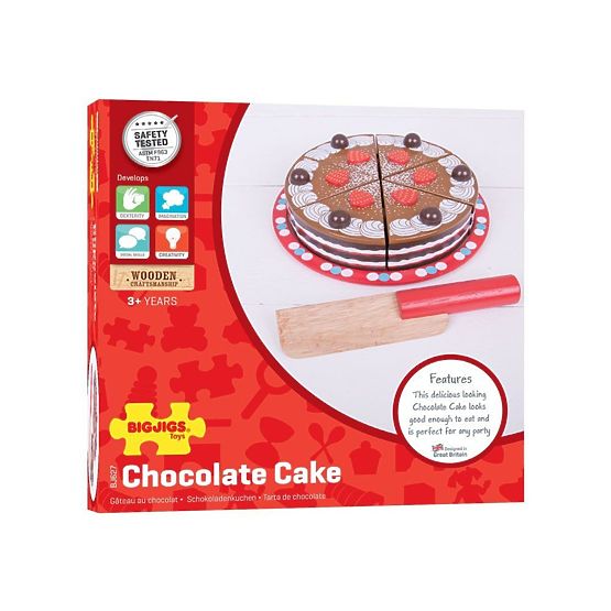 Bigjigs Toys csokitorta szeletelés