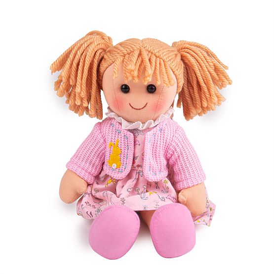 Bigjigs Toys Ella textil baba 34 cm
