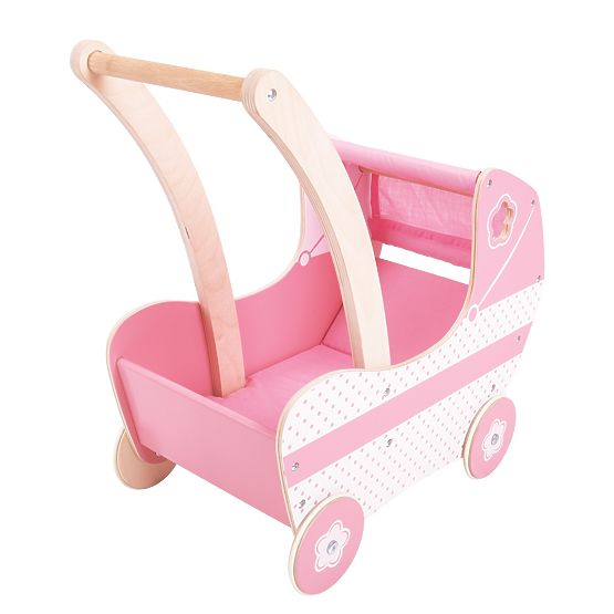 Bigjigs Toys Fa babakocsi
