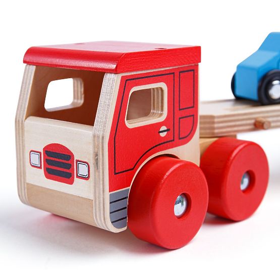 Bigjigs Toys Fa Kamion Autókkal