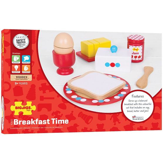 Bigjigs Toys Fa reggeli készlet