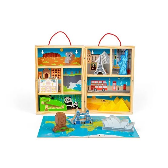 Bigjigs Toys Fa Utazási Játékkészlet