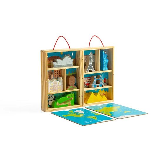 Bigjigs Toys Fa Utazási Játékkészlet