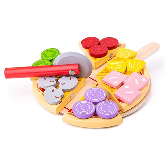 Bigjigs Toys fából készült pizzaszeletelő