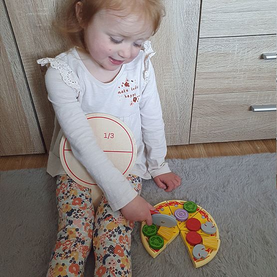Bigjigs Toys fából készült pizzaszeletelő