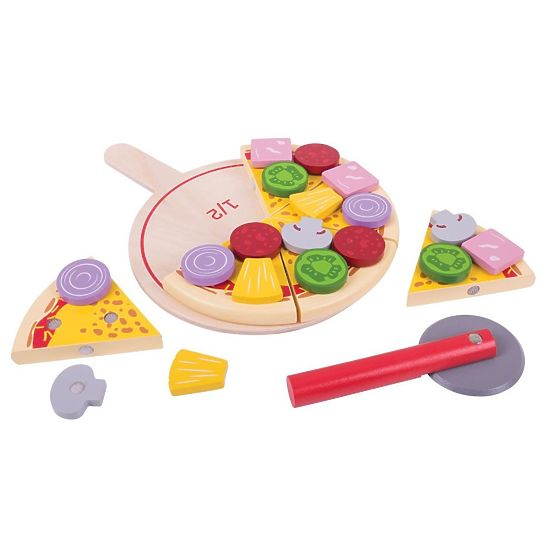 Bigjigs Toys fából készült pizzaszeletelő