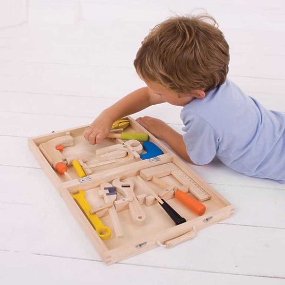 Bigjigs Toys fából készült szerszámtok