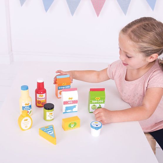 Bigjigs Toys Friss Élelmiszer Készlet