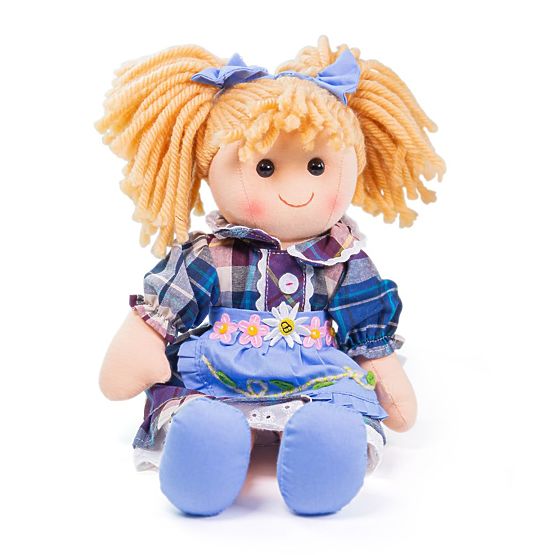 Bigjigs Toys Katie textil baba 34 cm