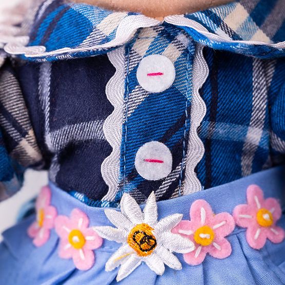 Bigjigs Toys Katie textil baba 34 cm