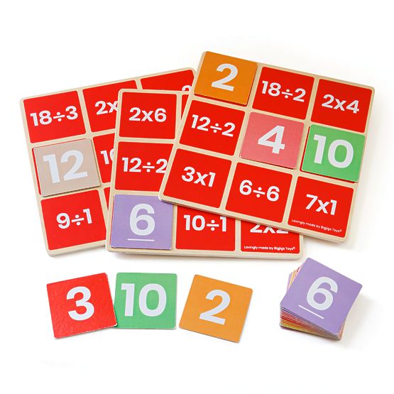 Bigjigs Toys Matematikai bingó Szorzás és osztás