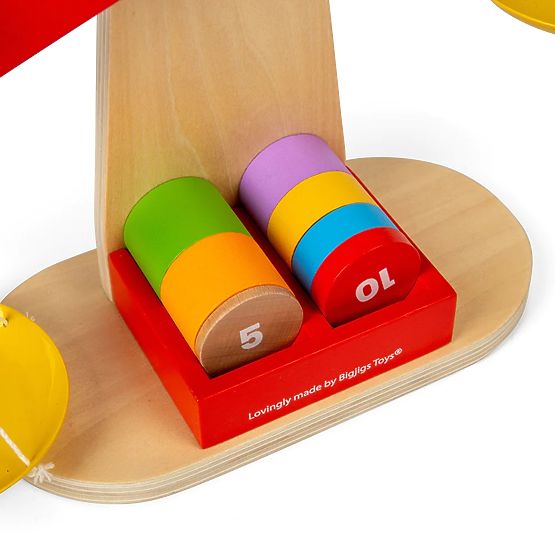 Bigjigs Toys Mérleg kiegyensúlyozó súlyokkal