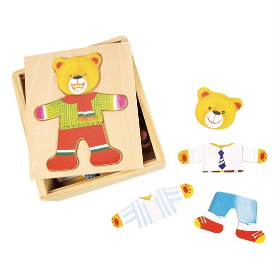 Bigjigs Toys Mr. Bear Öltöztetős Puzzle