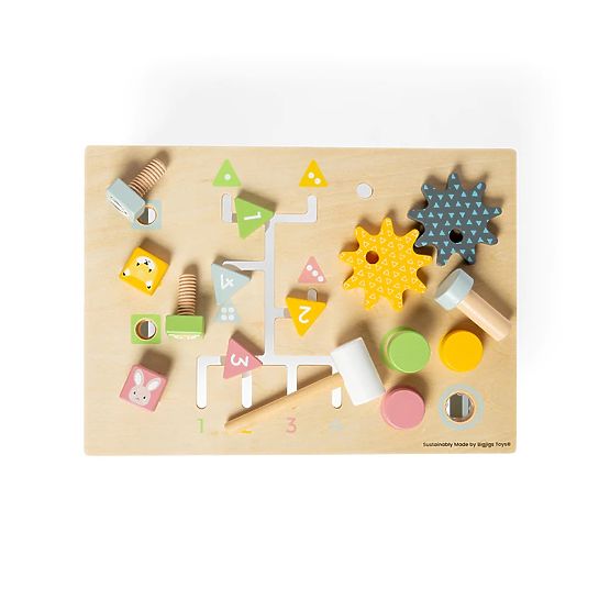 Bigjigs Toys Munkapad kalapáccsal