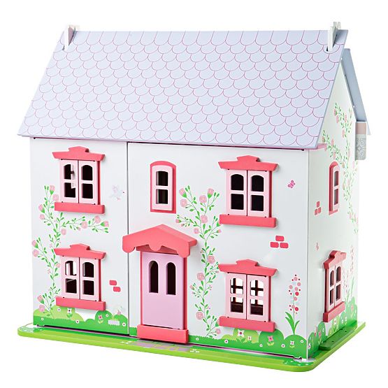 Bigjigs Toys Rózsaszín babaház