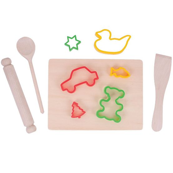 Bigjigs Toys Sütőkészlet kiszúró formákkal