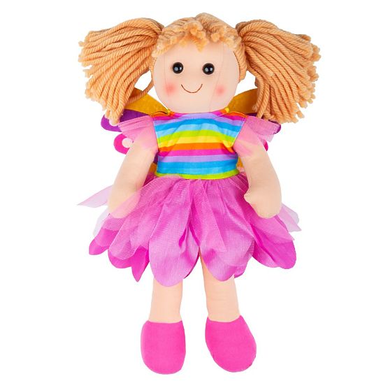 Bigjigs Toys Szövet baba Chloe 34 cm