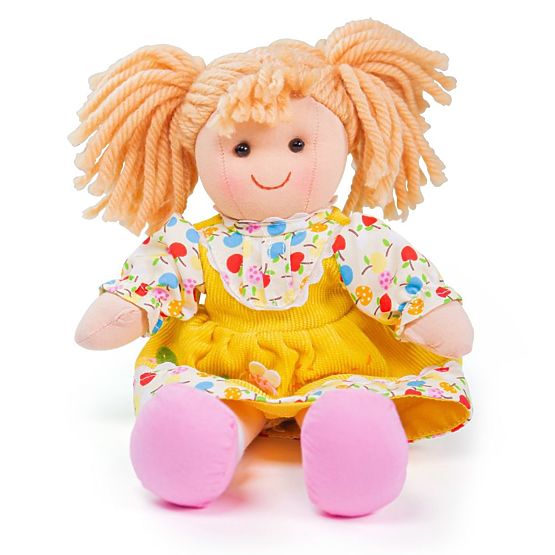 Bigjigs Toys Szövet baba Daisy 28 cm