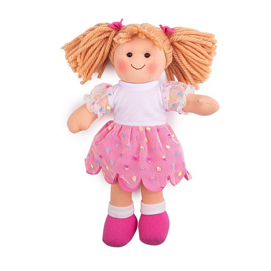 Bigjigs Toys Szövet baba Darcie 28 cm