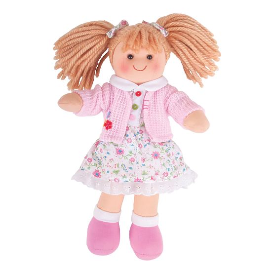 Bigjigs Toys Szövet baba Poppy 28 cm