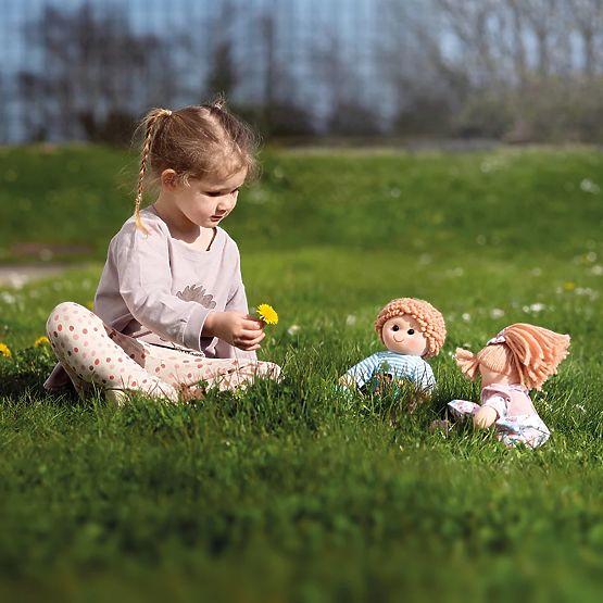Bigjigs Toys Szövet baba Shannon 25 cm