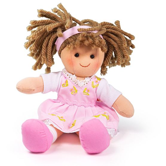 Bigjigs Toys Szövetbaba Rose 28 cm