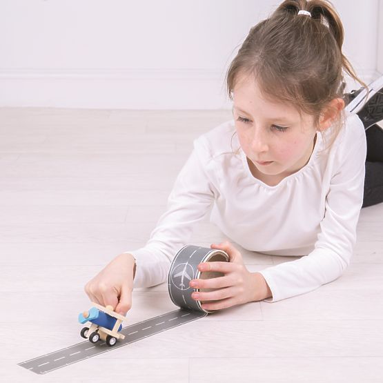Bigjigs Toys Tape kifutópálya egy repülőgéppel
