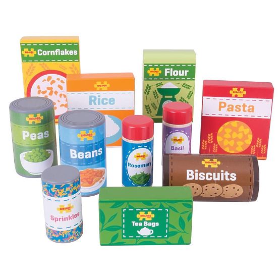 Bigjigs Toys Tartós élelmiszerek készlete