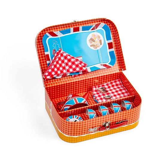 Bigjigs Toys Teáskészlet bőröndben London