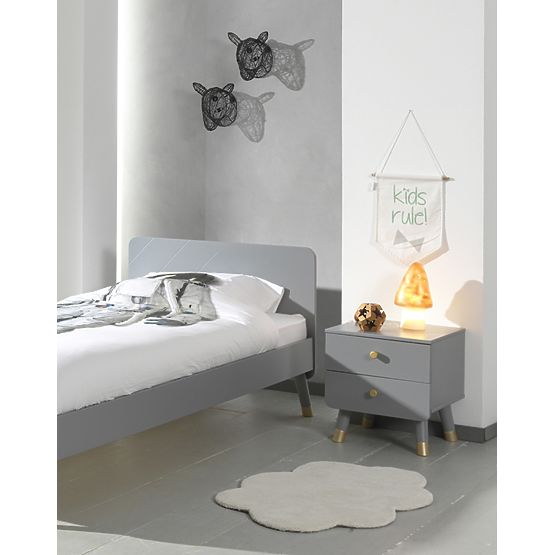 Billy éjjeliszekrény - szürke