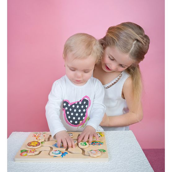 Bino Motorikus labirint Találd meg az állat fejét