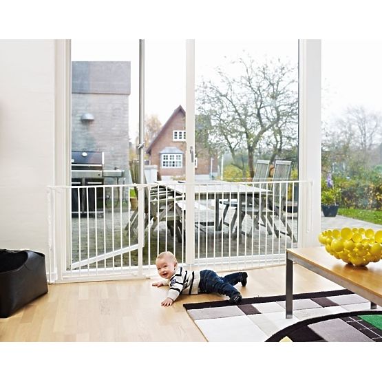 Biztonsági kandallórács - Baby Dan FLEX L - fehér