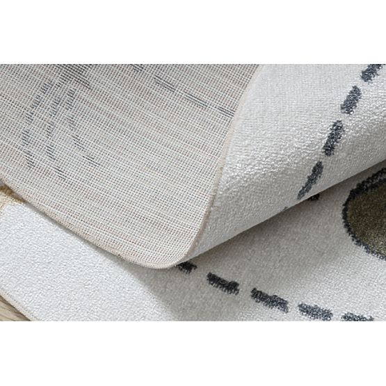 BONO 8288 szőnyeg kör Alak, bolygók krém / antracit