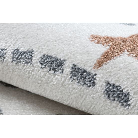 BONO 8288 szőnyeg kör Alak, bolygók krém / antracit