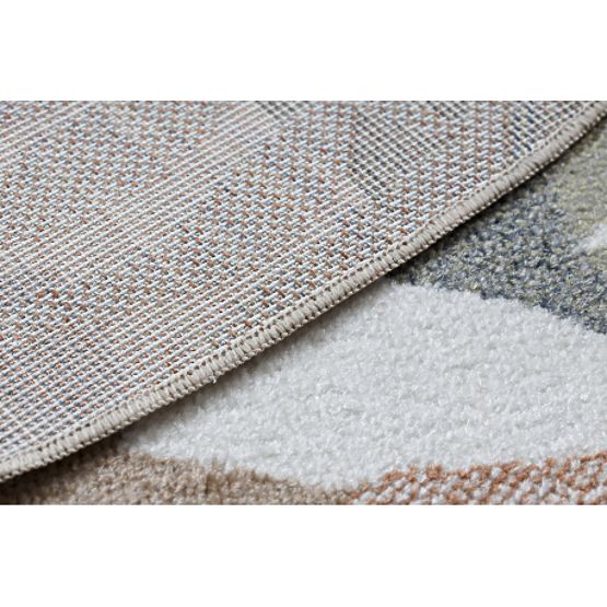 BONO 8426 szőnyeg kör Jungle, vadállatok krém / sötét arany