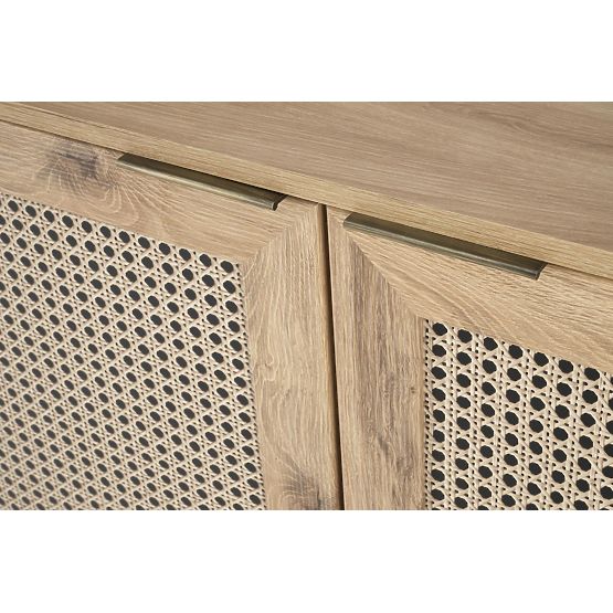 BORNEO KM-2 komód artisan tölgy/fekete