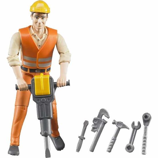 Bruder BWORLD Építőmunkás figura