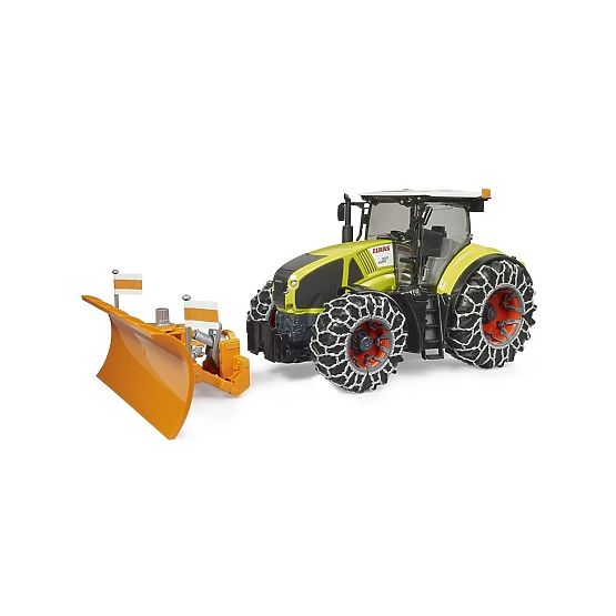 Bruder Claas Axion 950 hóláncokkal és tolólappal