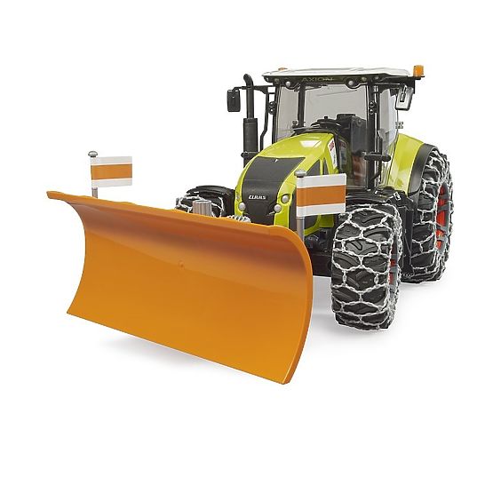 Bruder Claas Axion 950 hóláncokkal és tolólappal
