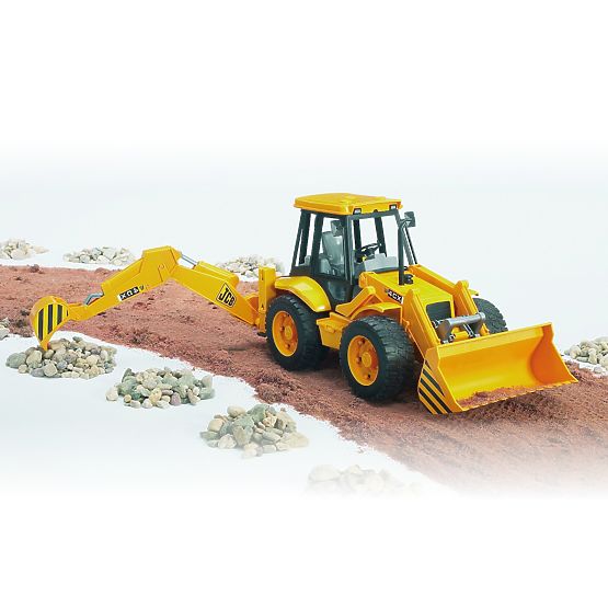 Bruder JCB traktor homlokrakodóval és kotrógéppel
