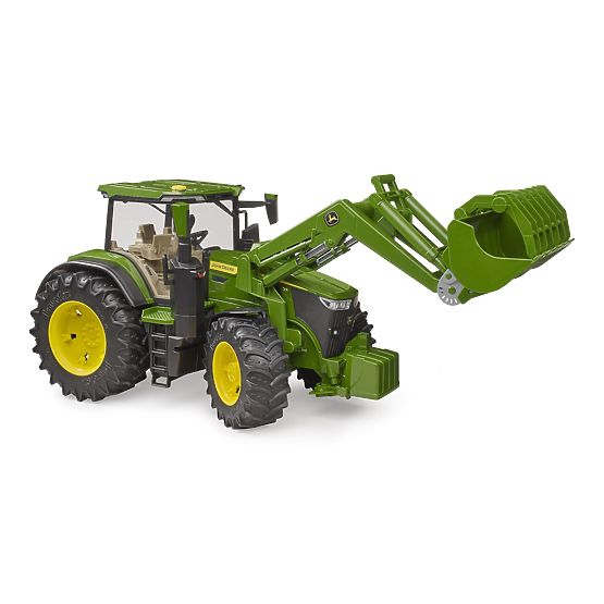 Bruder John Deere 7R 350 traktor homlokrakodóval