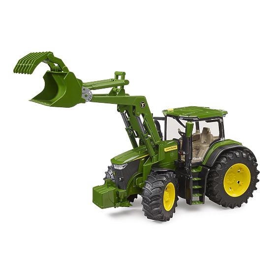 Bruder John Deere 7R 350 traktor homlokrakodóval