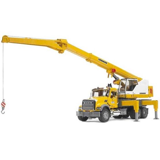 Bruder MACK Granite teherautó LIEBHERR daruval