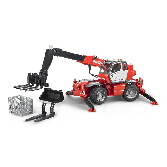 Bruder Manitou MRT 2150 teleszkópos rakodógép tartozékokkal