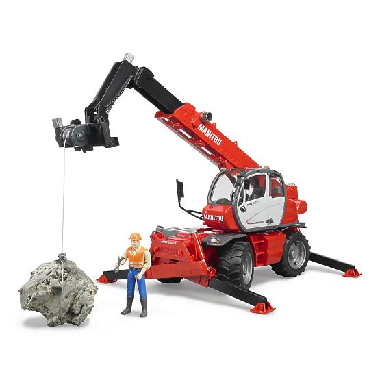 Bruder Manitou MRT 2150 teleszkópos rakodógép tartozékokkal