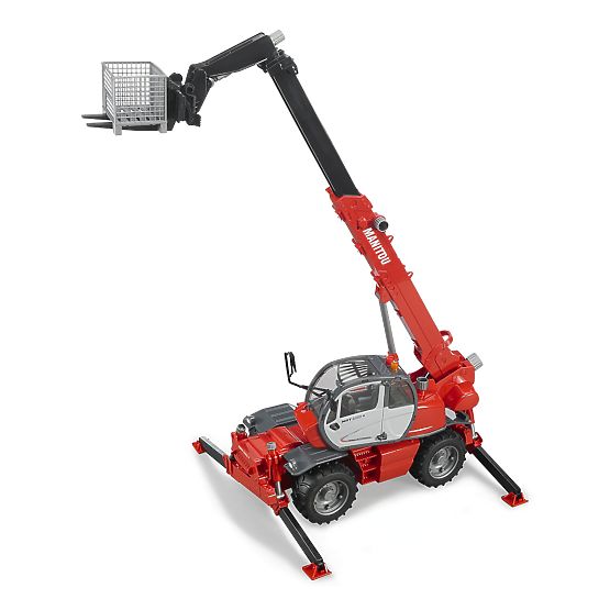 Bruder Manitou MRT 2150 teleszkópos rakodógép tartozékokkal